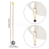 Flat Round with Letter Alloy Enamel Wine Glass Charms AJEW-AB00184-01-2