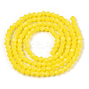 Opaque Solid Color Imitation Jade Glass Beads Strands EGLA-A039-P2mm-D05-3