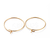 316 Surgical Stainless Steel Hoop Earring Findings LS-X-STAS-J025-01B-G-2
