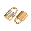 304 Stainless Steel Micro Pave Cubic Zirconia Pendants STAS-A132-05C-G-2