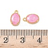 Brass Crushed Ice Cut Cubic Zirconia Pendants KK-D024-24B-G-3