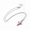 304 Stainless Steel Pendant Necklaces NJEW-O112-09-2