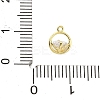 Brass Micro Pave Cubic Zirconia Charms ZIRC-F143-02G-3