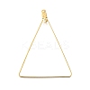 PVD Vacuum Plating 304 Stainless Steel Wire Pendants STAS-S103-12G-1