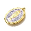 304 Stainless Steel Enamel Pendants STAS-Q347-08A-G-2