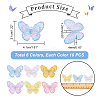  60Pcs 6 Colors Electroplate Acrylic Pendants PACR-NB0001-06-2