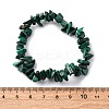 Unisex Chip Natural Malachite Beaded Stretch Bracelets BJEW-S143-34-5