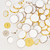 80Pcs 4 Style Plastic Shank Buttons BUTT-OC0001-52-4
