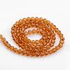 Transparent Glass Bead Strands GLAA-G013-8mm-65-2
