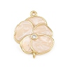 Brass Enamel Connector Charms KK-L275-57G-07-1