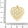 Brass Micro Pave Cubic Zirconia Pendants KK-D325-31G-3