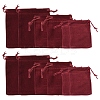 18Pcs 3 Styles Rectangle Velvet Drawstring Pouches TP-FS0001-04C-1