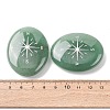 Oval Natural Green Aventurine Compass Display Decorations G-G301-02F-3