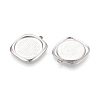 304 Stainless Steel Pendant Cabochon Settings STAS-T067-18P-2