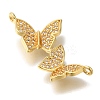 Brass Micro Pave Cubic Zirconia Pendants KK-K389-033G-2