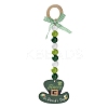Saint Patrick's Day Wood Pendant Decoration LS-HJEW-G023-02B-1