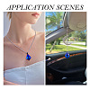 4Pcs Glass Pendants GLAA-TA0004-30-9