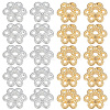 400Pcs 2 Colors Alloy Bead Caps FIND-PA0001-09-6