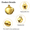 300Pcs 2 Colors Iron Bell Charms IFIN-YW0003-70-3