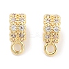 Brass with Cubic Zirconia Pendants KK-P271-07G-1