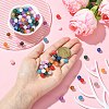 120Pcs 12 Colors Round Imitation Cat Eye Resin Beads RESI-CJ0004-65-4