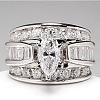 Horse Eye Alloy with Crystal Rhinestone Finger Rings FS-WG251C3-08-1