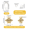 AHADEMAKER DIY Bathroom Bees Shower Curtain Rings Kit DIY-GA0003-88-3