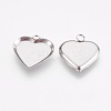 Tarnish Resistant 304 Stainless Steel Pendant Cabochon Settings STAS-F167-22P-2
