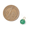 21Pcs 21 Styles Natural & Synthetic Mixed Gemstone Round Charms PALLOY-JF04619-01-2