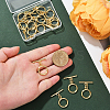 15 Sets Brass Toggle Clasps KK-BBC0021-10-3