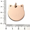 201 Stainless Steel Stamping Blank Tag Pendants STAS-H438-03RG-1-3