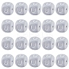 20Pcs Grey Cube Letter Silicone Beads 12x12x12mm Square Dice Alphabet Beads with 2mm Hole Spacer Loose Letter Beads for Bracelet Necklace Jewelry Making JX436U-1