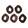 Natural Wenge Wood Pendants WOOD-T023-59-1