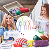 110Pcs 5 Colors Plastic Bobbin Thread Holders FIND-CY0001-11-4