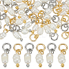 30Pcs 2 Colors Natural Cultured Freshwater Pearl Rice Charms PALLOY-AR00041-1