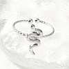 304 Stainless Steel Cuff Rings for Women RJEW-B118-01P-2