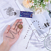 6Pcs 3 Styles 304 Stainless Steel Chain Baseball Cap Chain AJEW-SC0003-56-3