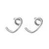 304 Stainless Steel Earring Finding STAS-L282-001P-1