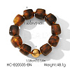 Acrylic Cube 304 Stainless Steel Ball Beaded Stretch Bracelets for Women WGFAC39-01-1
