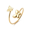 304 Stainless Steel Cuff Rings for Women RJEW-K312-03G-4