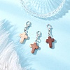 Spray Painted Synthetic Turquoise Pendant Decorations HJEW-JM03932-01-1