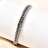 304 Stainless Steel Cuban Chain Bracelets for Men BJEW-B140-06C-1