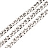 Tarnish Resistant 304 Stainless Steel Cuban Link Chains CHS-K016-02B-P-1
