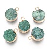 Natural Druzy Agate Pendants G-L566-A-2