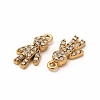 Ion Plating(IP) 316 Surgical Stainless Steel with Crystal Rhinestone Pendants X-STAS-G305-04G-2
