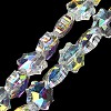 Electroplate Transparent Glass Beads EGLA-H112-04AB-01-1