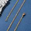 304 Stainless Steel Figaro Chain Necklaces LS-STAS-F034-03G-1