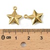 304 Stainless Steel Charms. Star Charm STAS-A190-05G-3