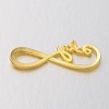 Tibetan Style Alloy Infinity with Hope Links connectors LS-TIBE-S230-G-LF-2