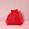 10Pcs 5 Colors Polyester Imitation Burlap Packing Pouches Drawstring Bags ABAG-LP0001-67B-3